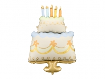 Фолиев балон Торта/Cake, 62x104 см, микс цветове /Pd/