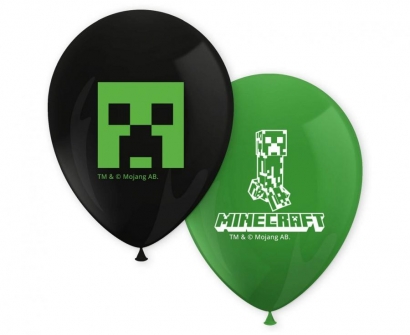 Комплект 8бр. латексови балони Майнкрафт / Minecraft  /Gd/
