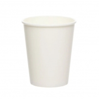 Хартиена парти чашка, 200мл.,10бр. в пакет, цвят бял