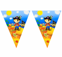 Банер гирлянд за декорация Пират, пиратско парти, 2,00 м дължина