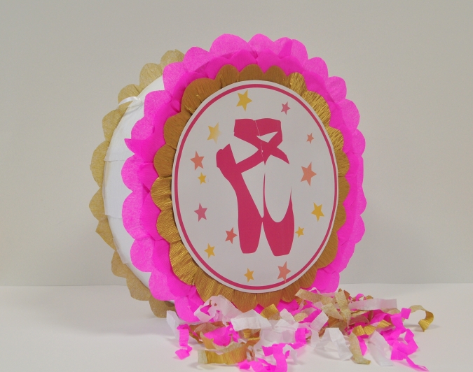 Пинята Балерина, две лица 40х40 см