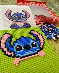 Конструктор Лего блокчета Стич/Ейнджъл /Li/