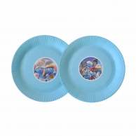 Персонализирана хартиена парти чинийка Смърфовете, 6бр. пакет