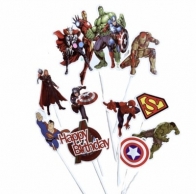 Топер за мъфини и торта Отмъстителите/Avengers,10 брoя /Pe/