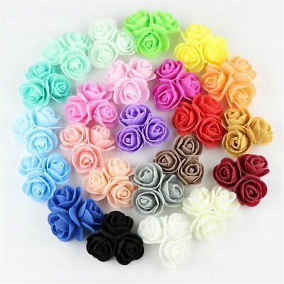 Рози от фоам с тюл, 12бр. в пакет, екрю /Sa/