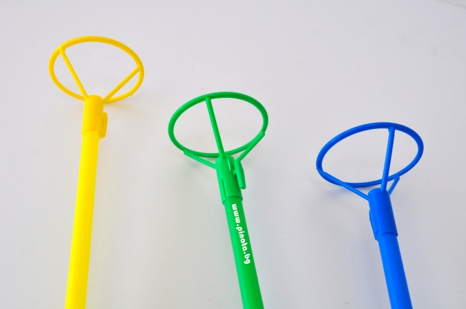 Комплект пръчка /стик/ и държач  за фолиев балон, микс цветове /Gx/
