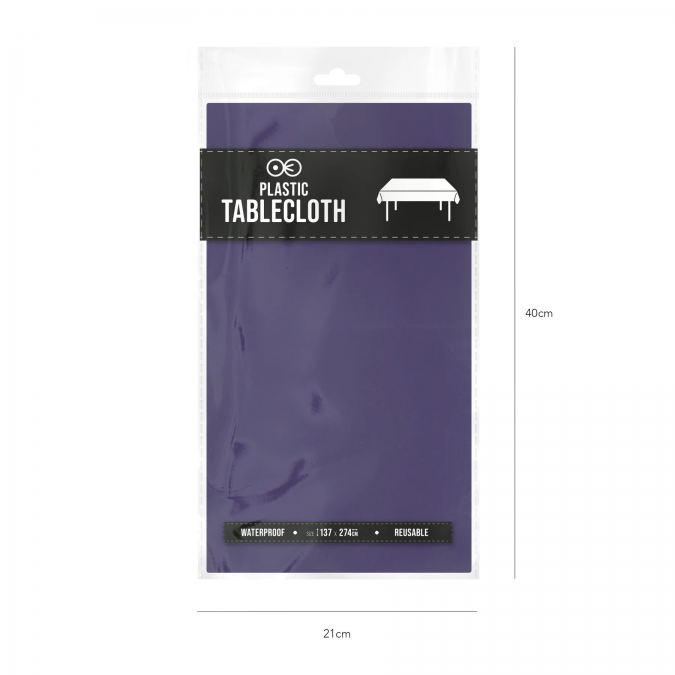 Покривка за еднократна употреба, тъмно лилава 137х274 см /Pp/