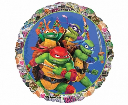 Фолиев балон Костенурките Нинджа, 43 см /Gd/