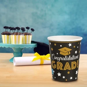 Хартиена парти чашка Дипломиране/Grad, 240мл., 6бр. /Mb/