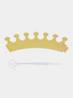 Корона, златна брокат, 10бр. пакет /Pe/