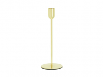 Свещник цвят злато, 22х8см /Pd/