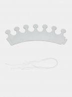 Корона, сребърна брокат, 10бр. пакет /Pe/