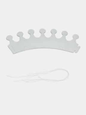 Корона, сребърна брокат, 10бр. пакет /Pe/