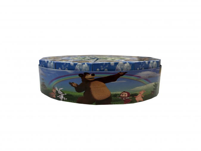 Комплект 13 парчета /заготовки за хартиена торта Маша и Мечока, с вкл. ринг за декорация /Mr/