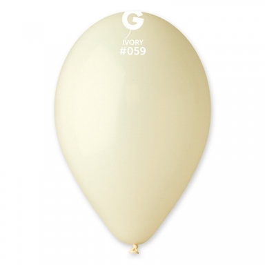 Балон цвят слонова кост, диаметър 26 см, 10 бр. в пакет Gemar G90 #059 /Uk/