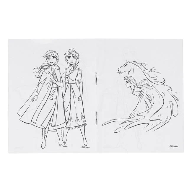 Джобна книжка за оцветяване Елза и Ана, Замръзналото Кралство /Mb/