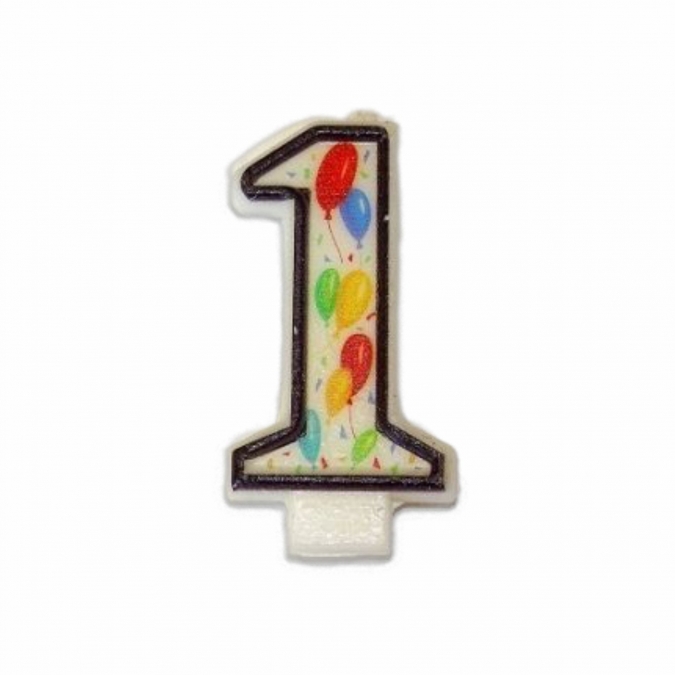 Свещичка Балони, цифра 1 /Gx/
