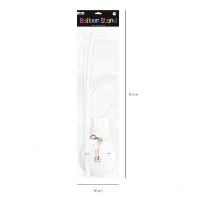 Светеща лед стойка за 7 бр. балони, 72 см височина /Pp/