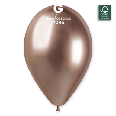 Балон хром розово злато, диаметър 33 см,Gemar GB120 #096 /Uk/