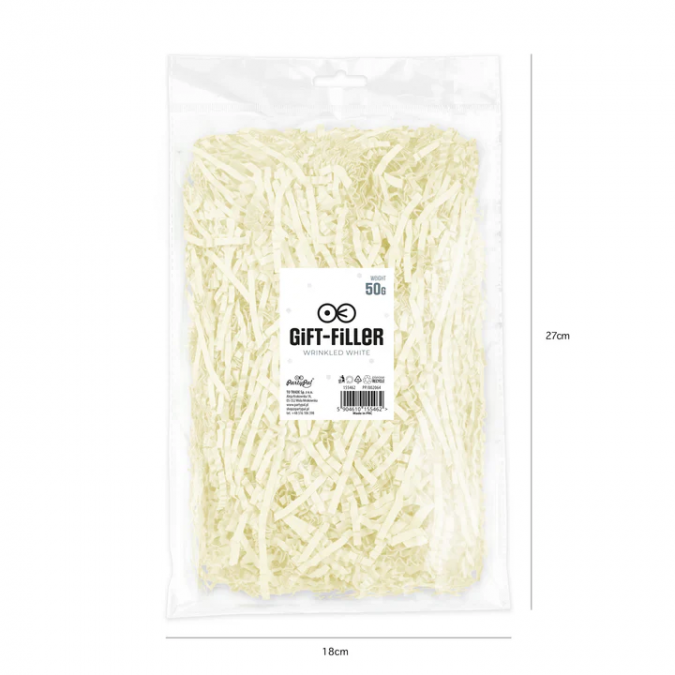 Хартиени лентички за пълнеж и декорация, 50гр, цвят екрю /Pp/