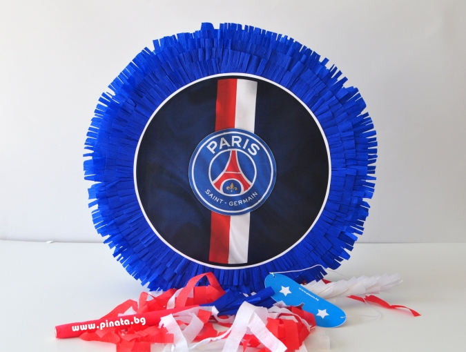 Пинята ПСЖ /Пари Сен Жермен/, две лица 40х40 см