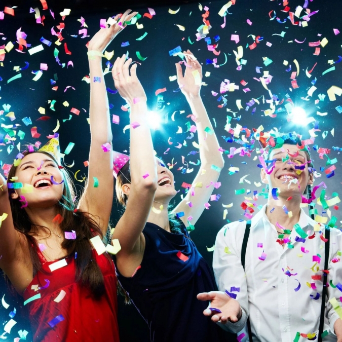 Парти конфета серпентина 2в1, дължина 25 см /mb/