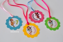 Персонализиран парти медальон Кафенето на Масленка, 5бр. пакет