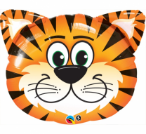 Балон фигура Тигър глава, 76 см лиценз Qualatex /Gd/