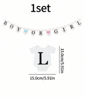 Банер гирлянд за разкриване на пола, Boy or Girl, 1,75 м /Ch/