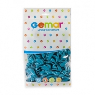 Балон цвят тюркоаз, диаметър 13см,100бр. в пакет, Gemar A50 068