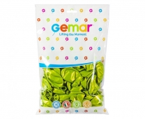 Балон металик, цвят светло зелен, диаметър 26 см, 100 бр. в пакет, Gemar GM90 #067