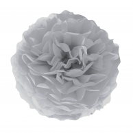 Помпон от сребърна тишу хартия 35 см /Pp/
