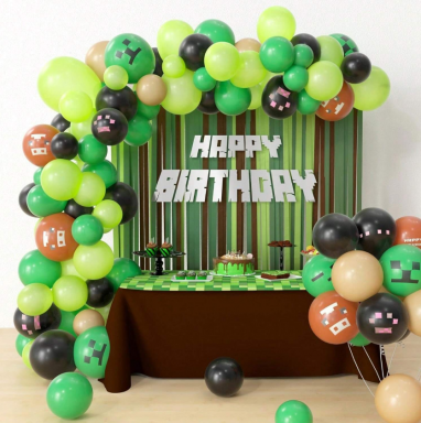 Комплект с балони тип арка, 118бр. Майнкрафт /Ch/