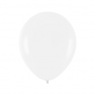 Балон цвят бял пастел, диаметър 30 см, 10 бр. в пакет /Pp/