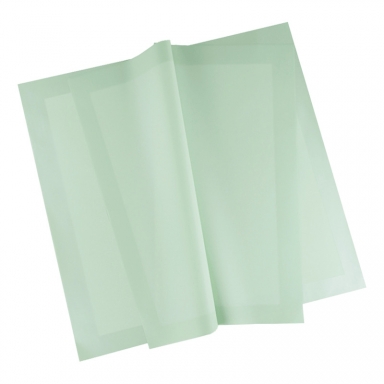 Опаковъчна хартия с борд, цвят мента, 57 х 56см. /Km/