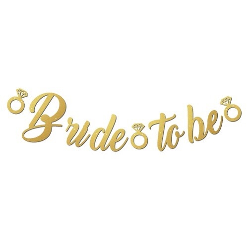 Банер, надпис в Злато за Моминско Парти "Bride To Be", размери 35х170 см