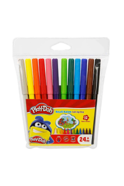 Миещи се флумастери микс цветове, 12 броя Play-Doh /Tr/