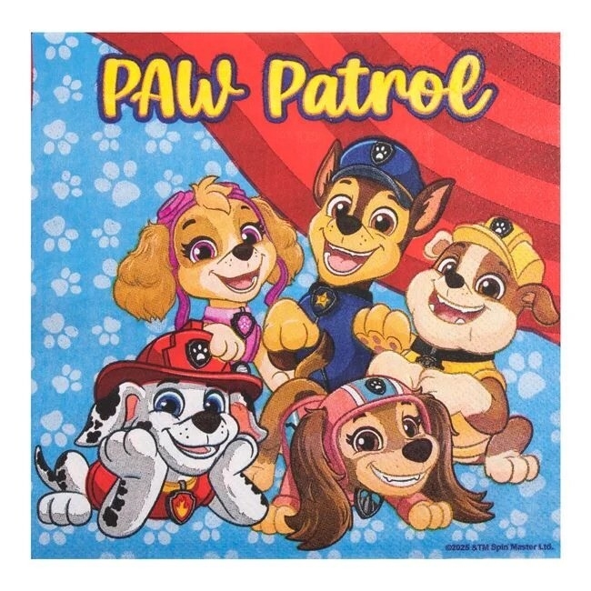 Парти салфетки Пес Патрул 33х33 см, лицензирани /mb/