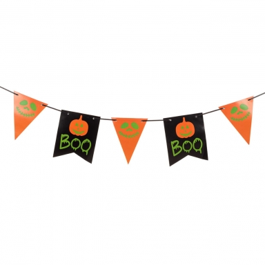 Банер гирлянд за декорация Хелоуин / Happy Haloween, 3,00 м дължина, 13 бр. фигури /Mb/