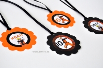 Персонализиран парти медальон Наруто, 5бр. пакет