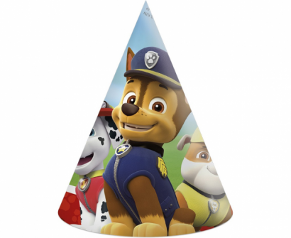 Парти шапка Пес Патрул / Paw Patrol,  6 бр. в опаковка /Gd/