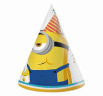 Парти шапка Миньони / Minions, 6 бр. в опаковка /Gd/