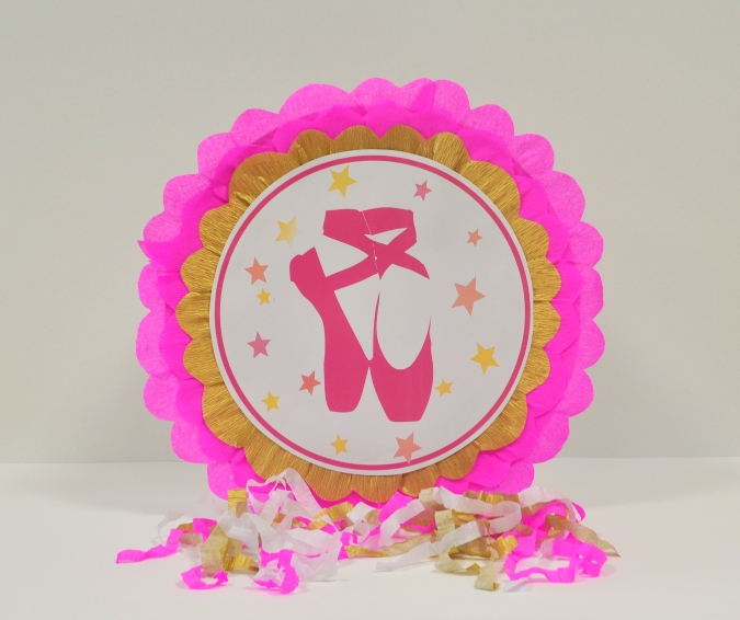 Пинята Балерина, две лица 40х40 см