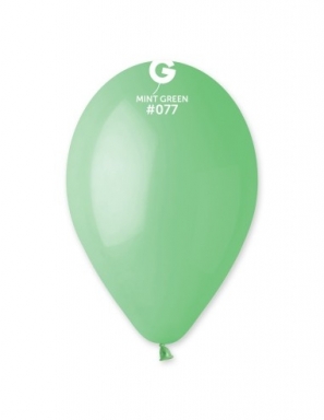 Балон мента зелен пастел, диаметър 26 см, 10 бр. в пакет Gemar G90 #077 /Uk/