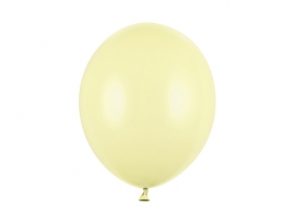 Балон цвят бледо жълт /light yellow/ пастел, диаметър 30 см, 10 бр. в пакет /Pd/