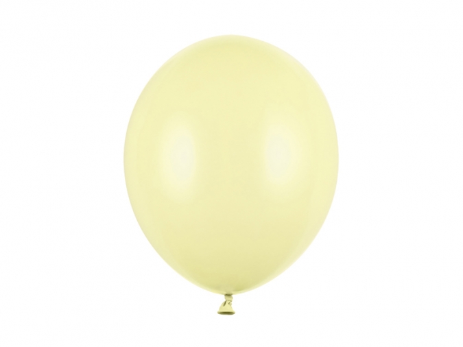 Балон цвят бледо жълт /light yellow/ пастел, диаметър 30 см, 10 бр. в пакет /Pd/
