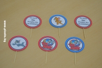 Топер за мъфини Том и Джери, 6 бр. в опаковка