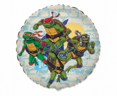 Фолиев балон Костенурките Нинджа, 46см /Gd/