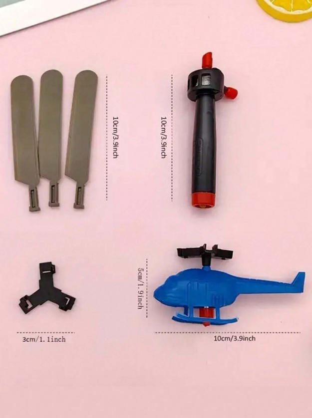 Хеликоптер изстрелвачка с въженце за игра на открито /Ch/