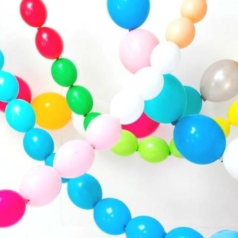 Линк балони цвят мида, 10бр. в пакет, 16см., Gemar GL6 #100 /Uk/